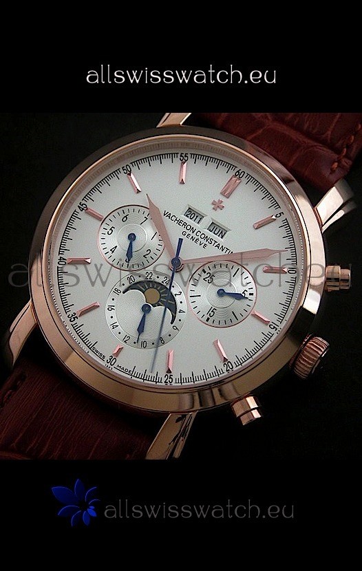 IMG_9081 Vacheron Constantin Perpetual Calendar in Rose Gold Replica 8