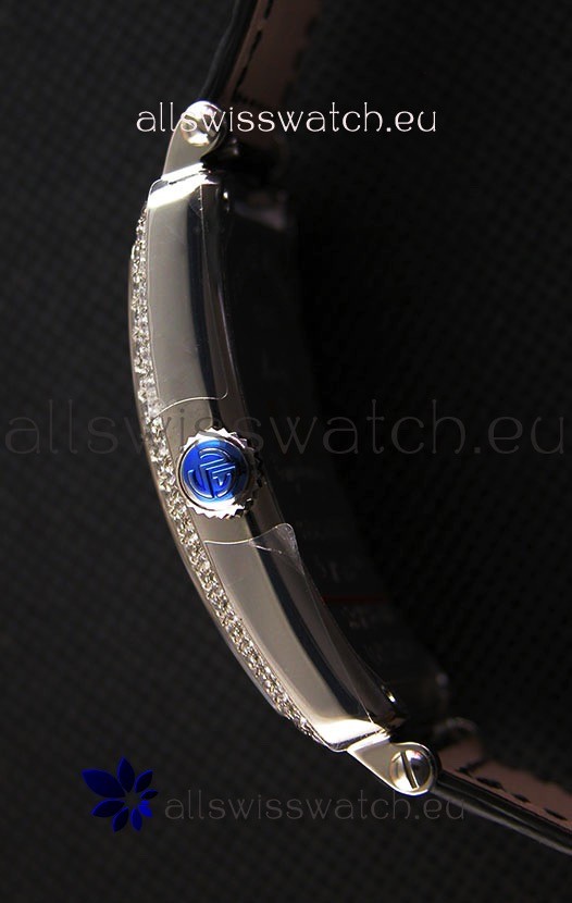 IMG_9081 Franck Muller Long Island Color Dreams Ladies- Black Strap Replica 8