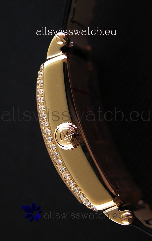 IMG_9081 Franck Muller Master of Sqaure Ladies Quartz in Pink Gold Case Replica 8