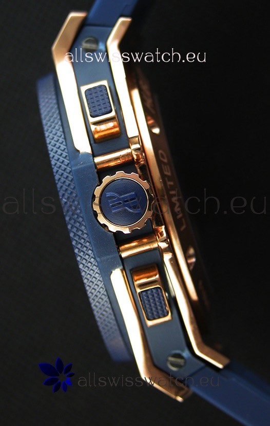 IMG_9081 Hublot Big Bang Blue Pink Gold Case1:1 Mirror Replica 8