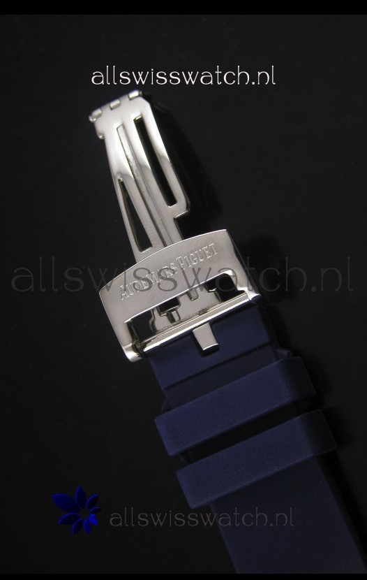 IMG_9081 Audemars Piguet Royal Oak Chronograph in Stainless Steel Case Blue Dial Replica 8