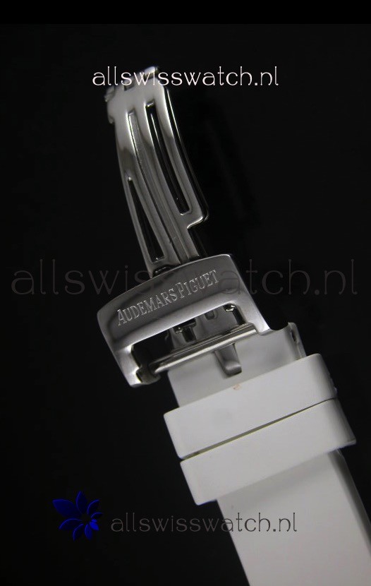 IMG_9081 Audemars Piguet Royal Oak Chronograph in Stainless Steel Case White Dial Replica 8