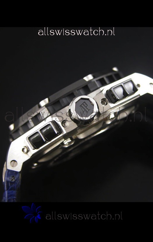 IMG_9081 Audemars Piguet Royal Oak Offshore Rubens Barrichello Titanium Blue - 1:1 Mirror Replica 8