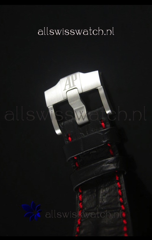 IMG_9081 Audemars Piguet Royal Oak Offshore Black Themes Ultimate 1:1 3126 Movement Replica 8