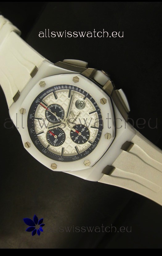 IMG_9081 Audemars Piguet Royal Oak Offshore White Ceramic 1:1 Mirror Ultimate Edition Replica 8