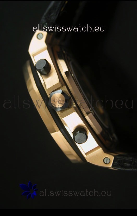 Audemars Piguet Royal Oak Offshore THEMES Pink Gold Casing  Replica 8