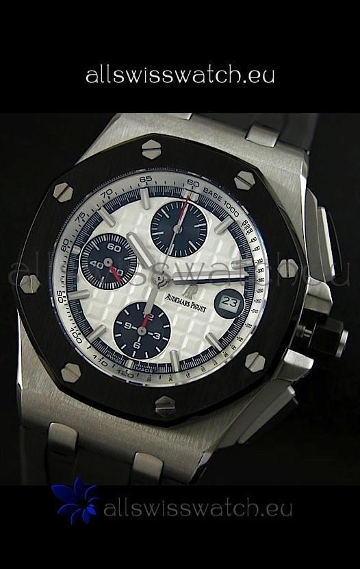 IMG_9081 Audemars Piguet Royal Oak Offshore- White Dial Replica 8
