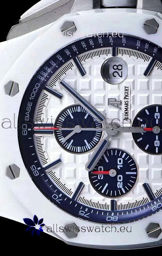 IMG_9081 Audemars Piguet Royal Oak Offshore White Ceramic - Ultimate 1:1 3126 Movement Replica 8