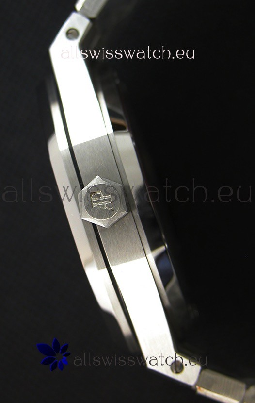 IMG_9081 Audemars Piguet Royal Oak 41MM Grey Dial Steel Strap - 1:1 Mirror Ultimate Edition Replica 8