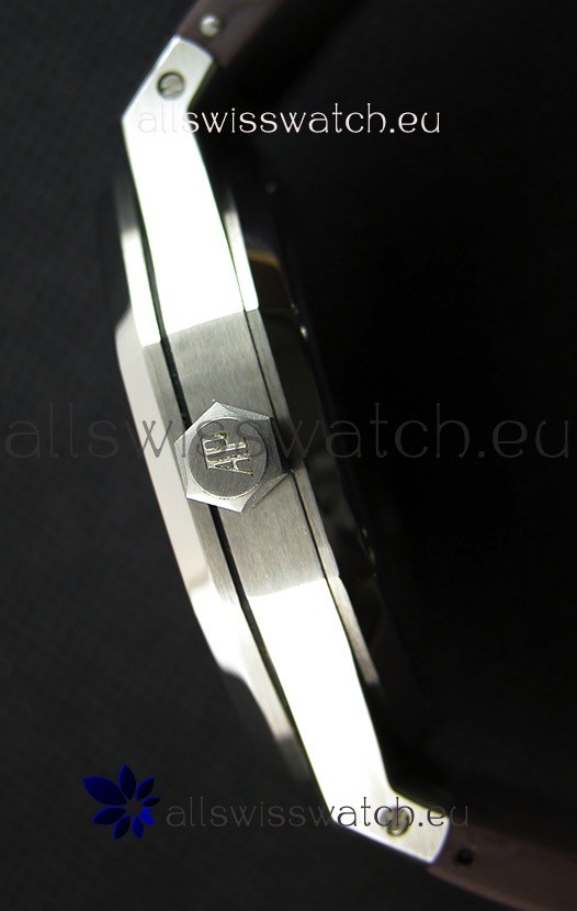 IMG_9081 Audemars Piguet Royal Oak 41MM Silver Dial Rubber Strap - 1:1 Mirror Ultimate Edition Replica 8