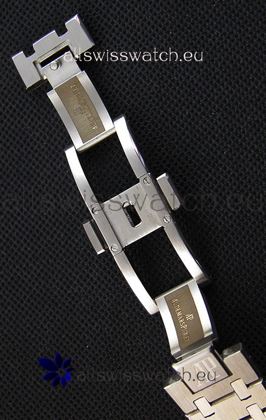 IMG_9081 Audemars Piguet Royal Oak Chronograph Black Dial Steel Strap Replica 8