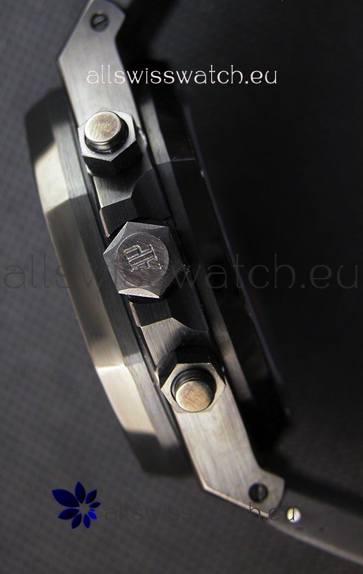 Audemars Piguet Royal Oak Chronograph Silver Toned Dial White Subdials Replica 8