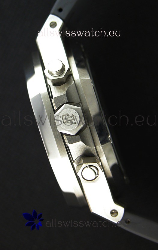 IMG_9081 Audemars Piguet Royal Oak Chronograph Slate Grey Dial Rubber Strap Replica 8
