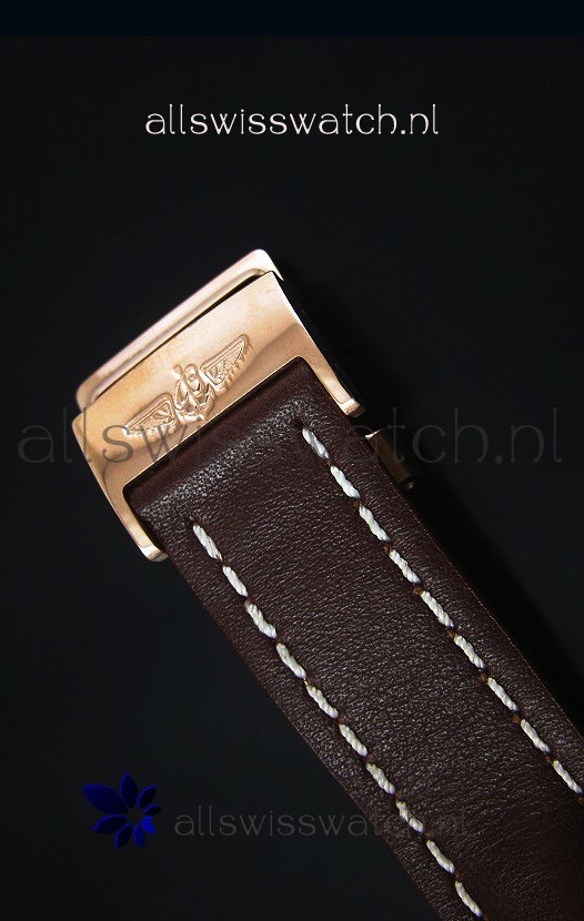 IMG_9081 Breitling Navitimer 01 Brown Dial Rose Gold 1:1 Mirror Replica 8