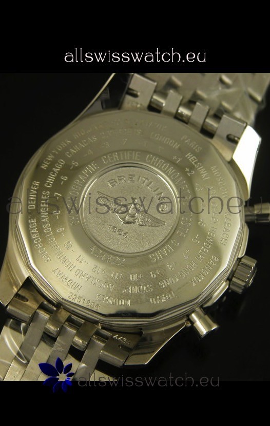 IMG_9081 Breitling Navitimer World GMT - 1:1 Mirror Ultimate Edition Black Dial Replica 8