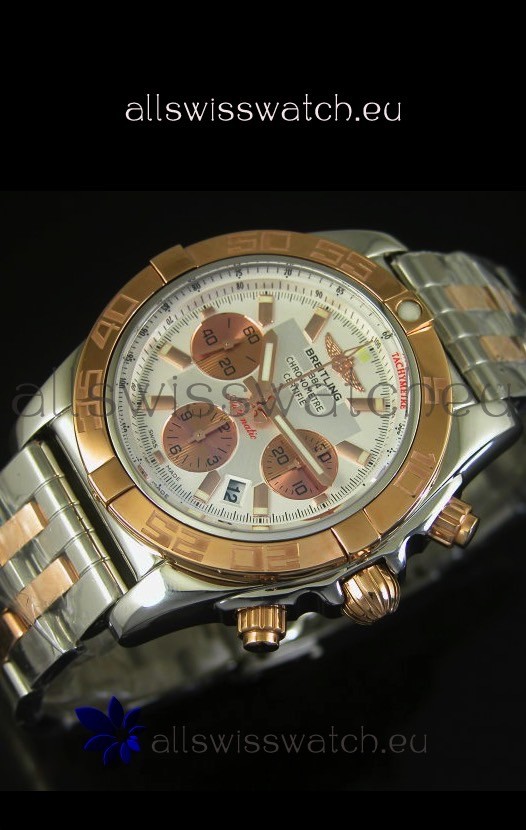 IMG_9081 Breitling Chronomat Evolutionin Pink Gold Replica 8