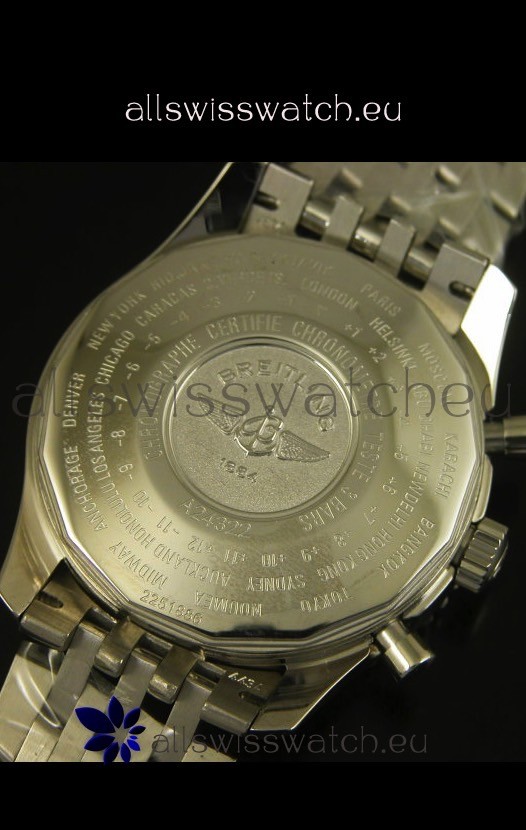 IMG_9081 Breitling Navitimer World GMT - 1:1 Mirror Ultimate Edition White Dial Replica 8