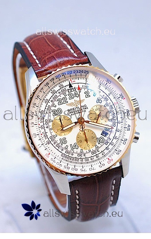 IMG_9081 Breitling Navitimer CosmonauteGold Plated Bezel Replica 8