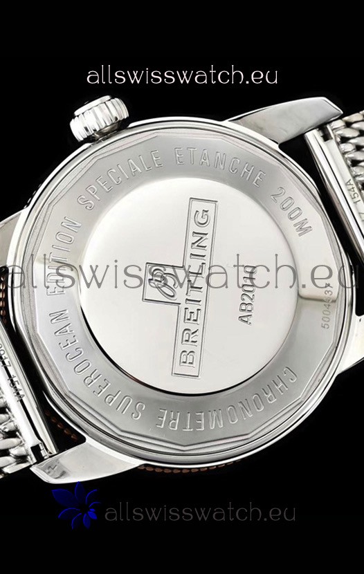 IMG_9081 Breitling SuperOcean Heritage II 44MM Black Dial Two Tone 904L Steel 1:1 Mirror Replica 8