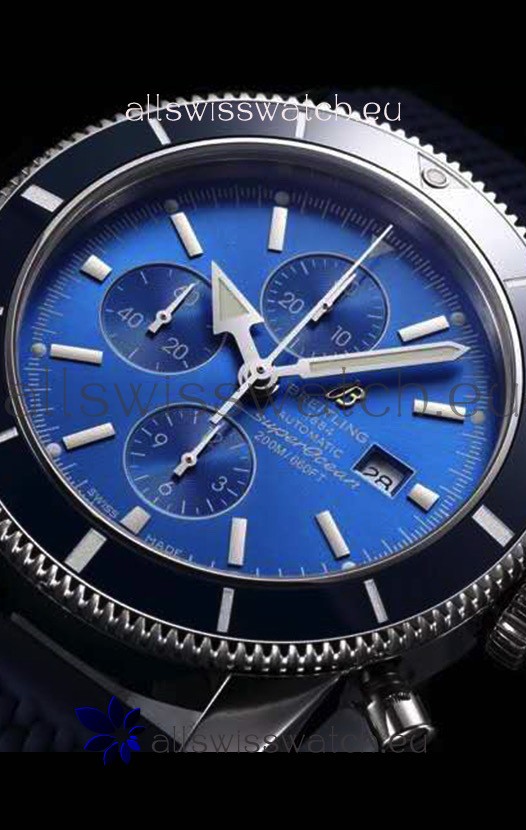 IMG_9081 Breitling SuperOcean Heritage II 44MM Blue Dial Replica 8