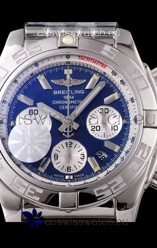 Breitling Chronomat B01 Blue Dial 904L Steel 1:1 Mirror Replica 8