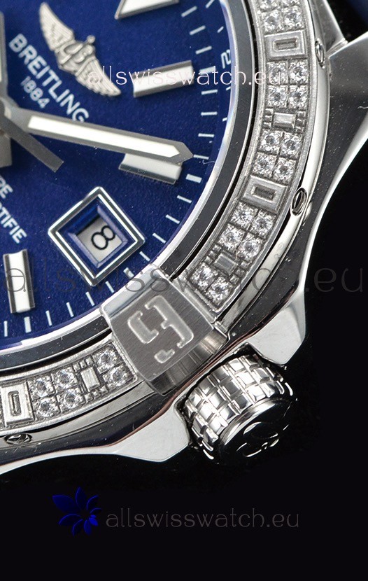 IMG_9081 Breitling Avenger II Steel GMT 1:1 Ultimate Edition - Blue Dial Replica 8