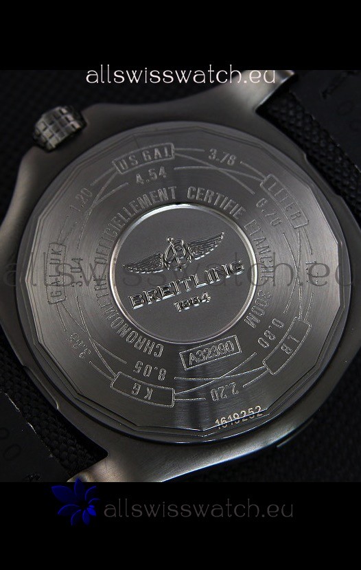 IMG_9081 Breitling Avenger II BlackSteel GMTNylon Strap 1:1 Mirror Replica 8