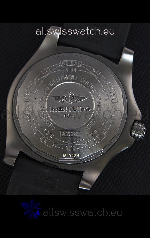 IMG_9081 Breitling Avenger II BlackSteel GMTRubber Strap 1:1 Mirror Replica 8