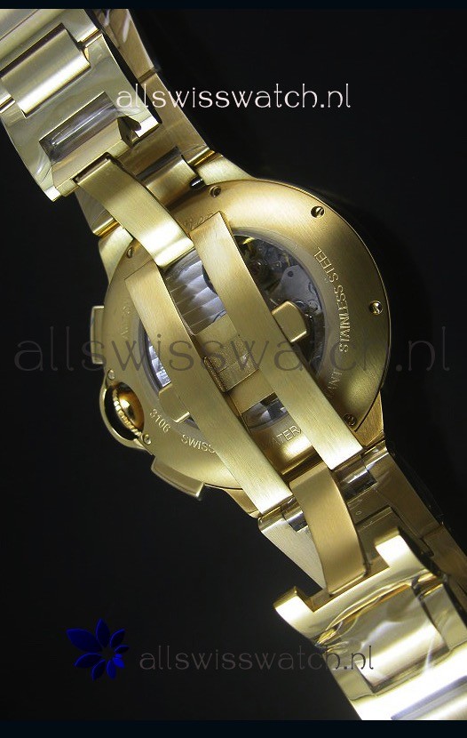 IMG_9081 Ballon De Cartier Chronograph in Yellow Gold Case - 1:1 Mirror Replica 8
