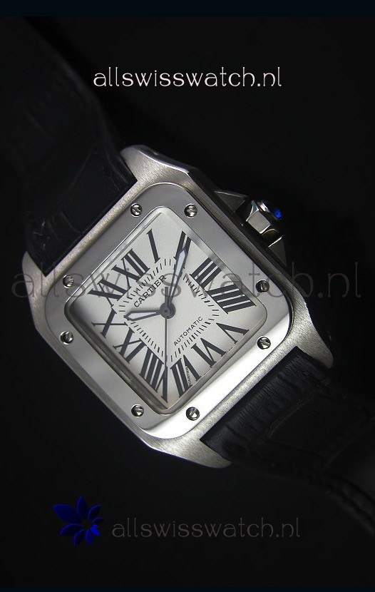 IMG_9081 Cartier Santos 100 42MM Casing with Movement Replica 8