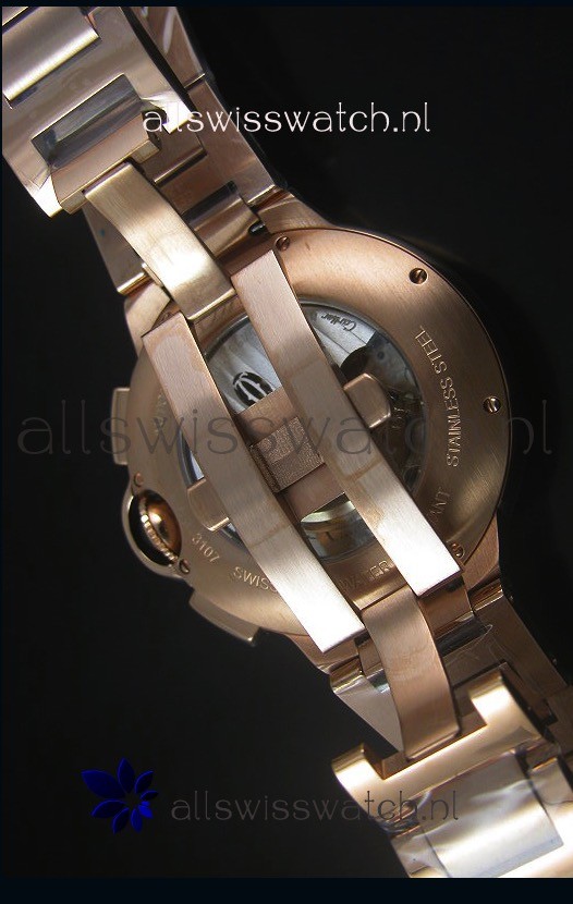 IMG_9081 Ballon De Cartier Chronograph in Rose Gold Case - 1:1 Mirror Replica 8