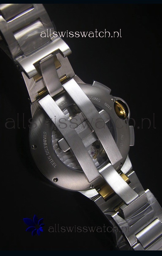 IMG_9081 Ballon De Cartier Chronograph in Yellow Gold Two Tone Case - 1:1 Mirror Replica 8