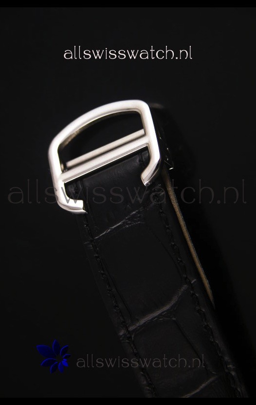 IMG_9081 Cle De Cartier 40MM Steel Case with Leather Steap - 1:1 Mirror Replica 8