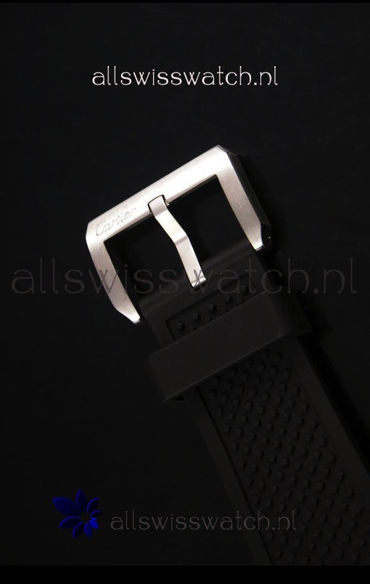 IMG_9081 Calibre De Cartier 42MM White Dial Two Tone Case - 1:1 Mirror Replica 8