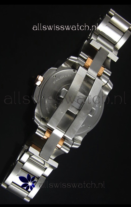 IMG_9081 Calibre De Cartier 42MM Black Dial Two Tone Case - 1:1 Mirror Replica 8