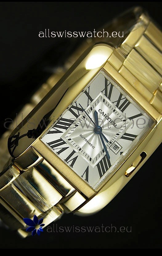 Cartier Tank Anglaise Mid Sized Yellow Gold - 1:1 Mirror Replica 8