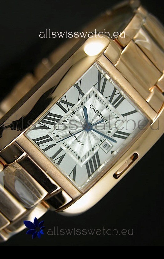 IMG_9081 Cartier Tank Anglaise Mid Sized Pink Gold - 1:1 Mirror Replica 8