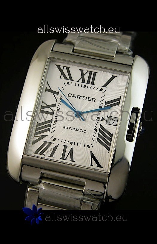 IMG_9081 Cartier Tankin Stainless Steel Case Replica 8