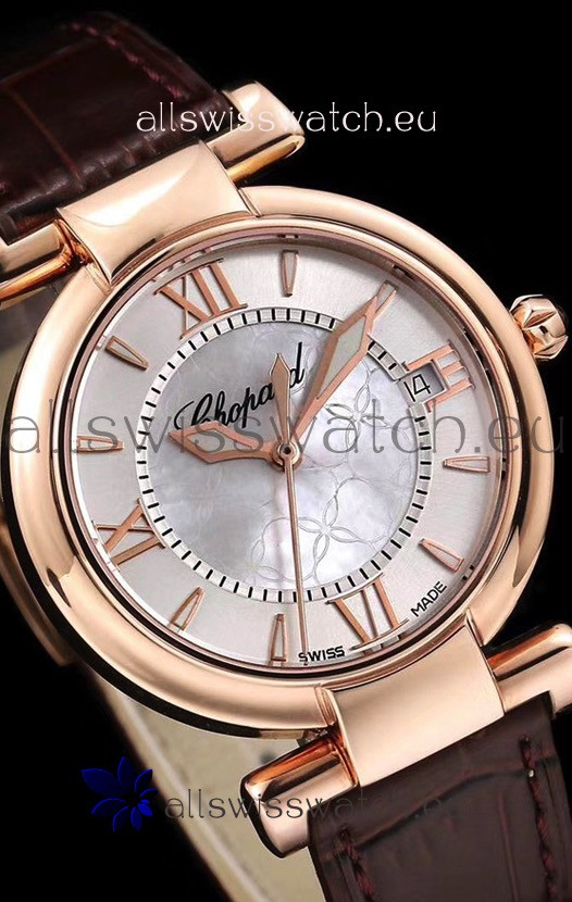IMG_9081 Chopard Imperiale White Dial Automatic in Rose Gold Case 904L Steel Replica 8