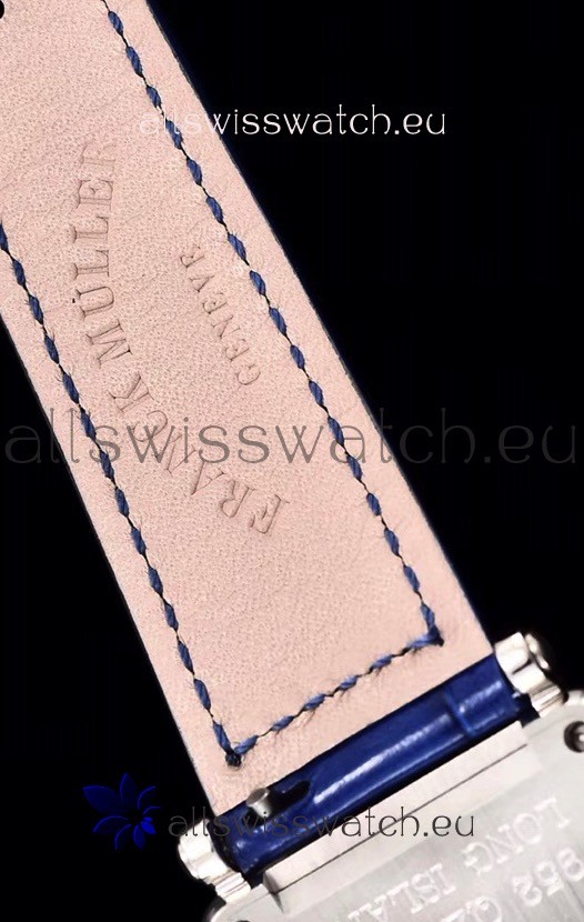 IMG_9081 Franck Muller Long Island Color Dreams Ladies in Blue Strap Replica 8