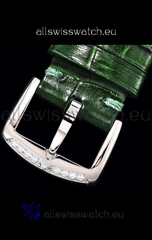 IMG_9081 Franck Muller Long Island Color Dreams Ladies in Green Strap Replica 8