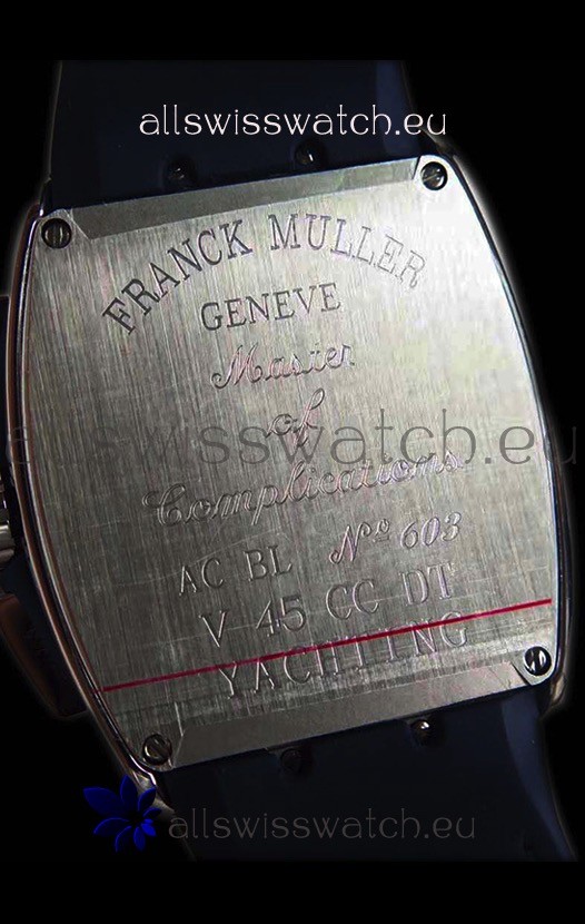 IMG_9081 Franck Muller Vanguard Chronograph 904L Steel Blue Dial Replica 8