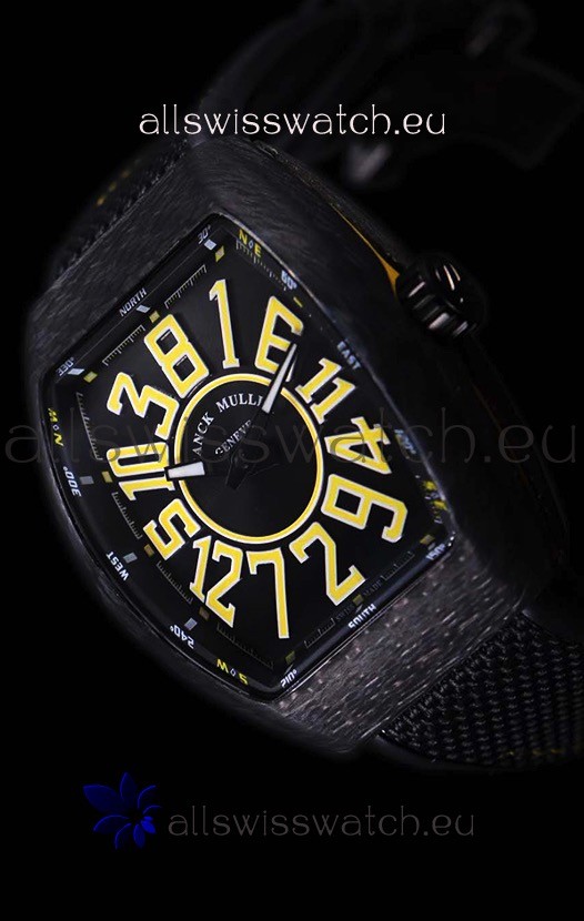 IMG_9081 Franck Muller Vanguard Carbon Casing Black Indexes Replica 8