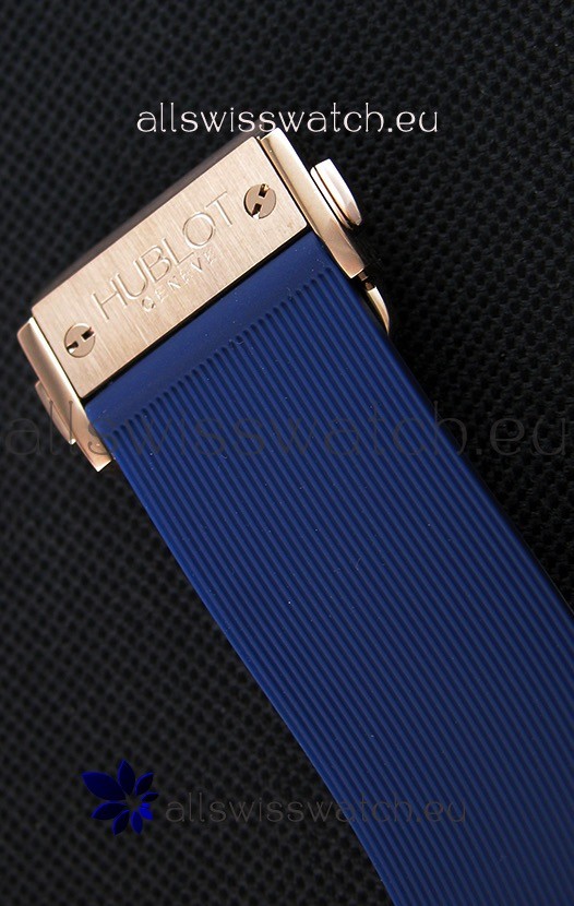 IMG_9081 Hublot Big Bang Pink Gold Blue1:1 Mirror Replica 8