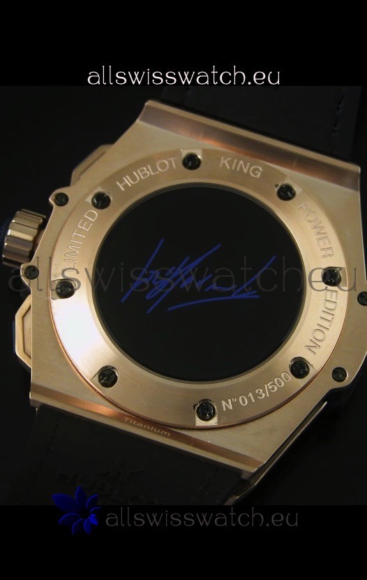 IMG_9081 Hublot Big Bang King Rose Gold Skeleton Dial Quartz 45MM Replica 8
