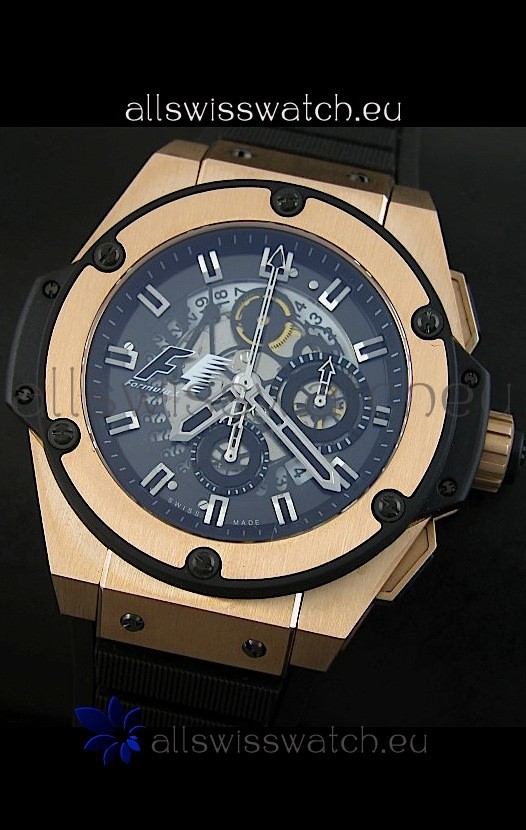 IMG_9081 Hublot Big Bang King Power Formula 1 in Pink Gold Case Replica 8
