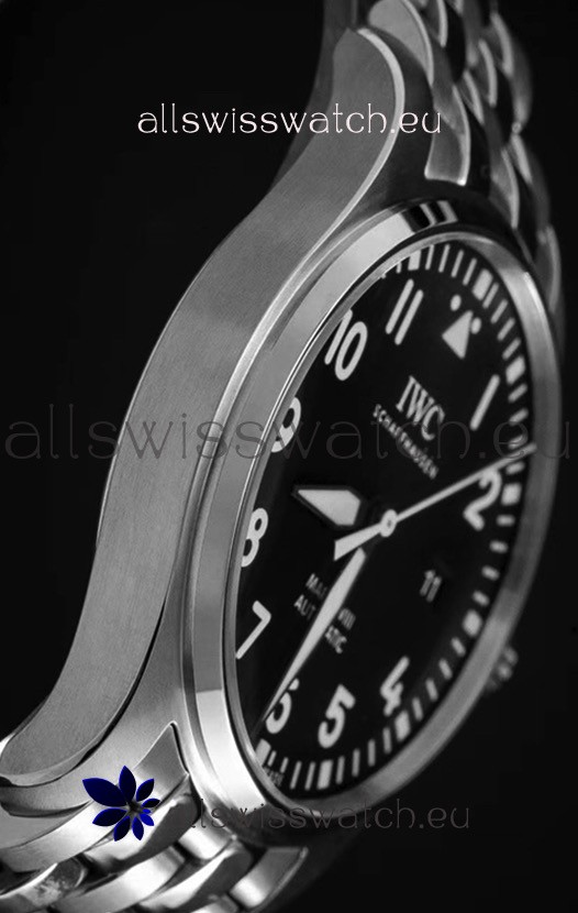 IMG_9081 IWC MARK XVIIIin 904L Steel Black Dial 40MM - 1:1 Mirror Replica 8