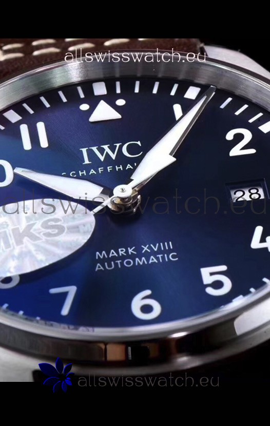 IWC Pilot's MARK XVIII IW327010 Steel Blue Dial Le Petit Prince 904L Steel 1:1 Mirror Replica 8