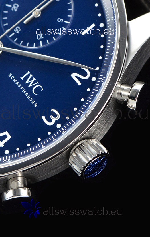 IMG_9081 IWC Portuguese Chronograph Blue Dial 1:1 Mirror Replica 8