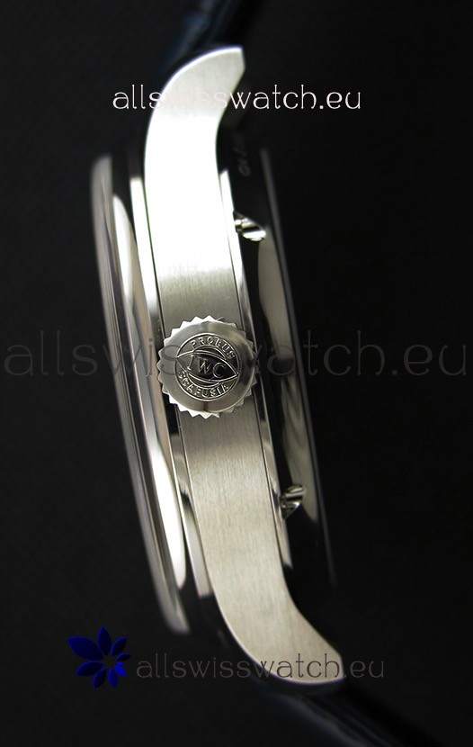 IMG_9081 IWC Big Pilot Annual Calender Steel Case Blue Strap IW503501 1:1 Mirror Replica 8
